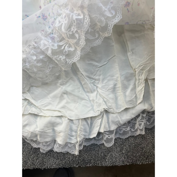 Dance Allure Vintage Girl White Floral Lace Puffy Sleeve Special Occasion - Picture 4 of 13